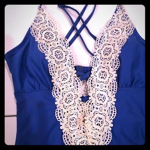 Cupshe One-Piece Lace Bathing Suit